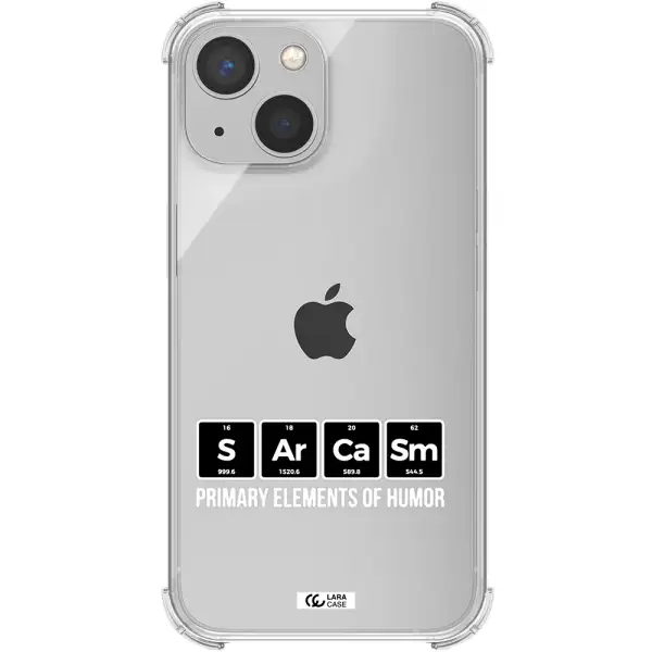a group of black square letters with white text Apple iPhone 13 Clear PC Case