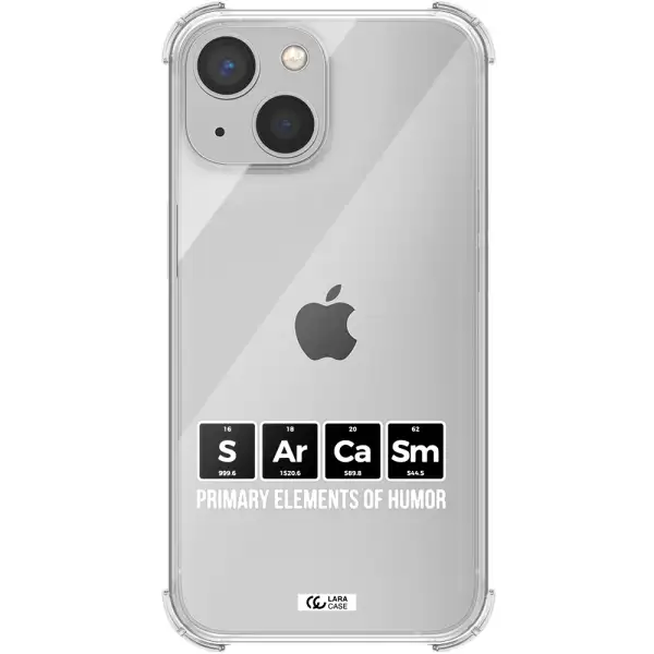 a group of black square letters with white text Apple iPhone 13 mini Clear PC Case