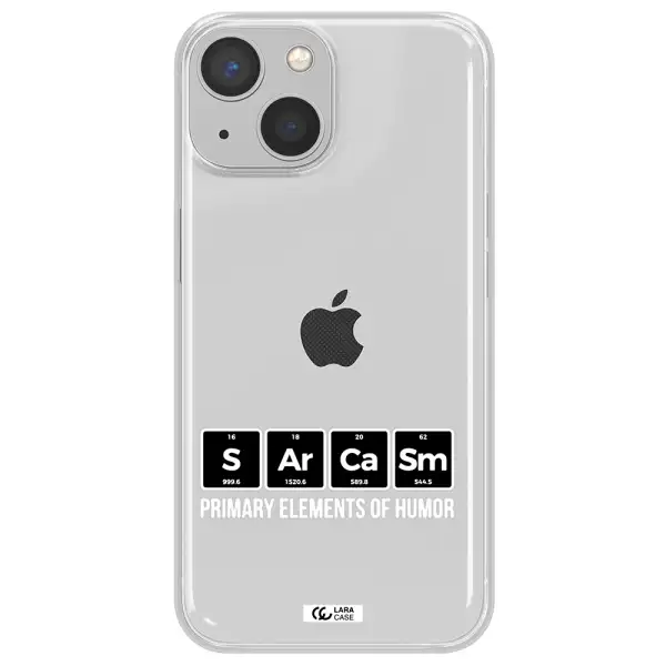 a group of black square letters with white text Apple iPhone 13 mini Clear TPU Case