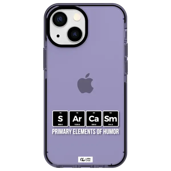 a group of black square letters with white text Apple iPhone 13 mini impact Lilac Case