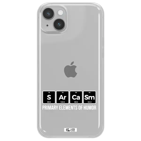 a group of black square letters with white text Apple iPhone 14 plus Clear TPU Case