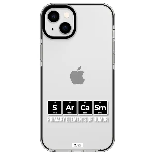 a group of black square letters with white text Apple iPhone 14 plus impact black border Case