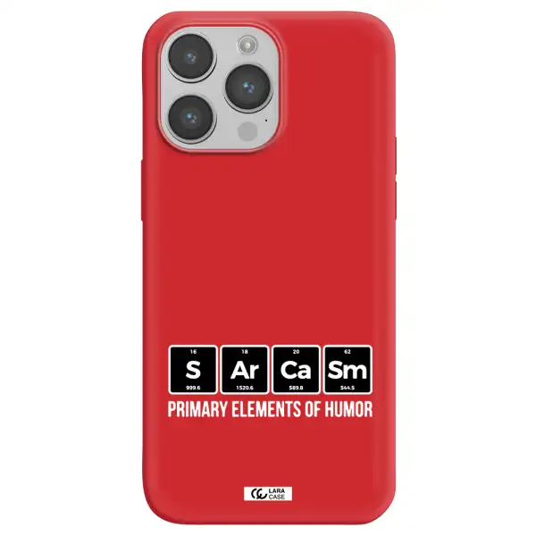 a group of black square letters with white text Apple iPhone 14 pro Silicone Imperial Red Case