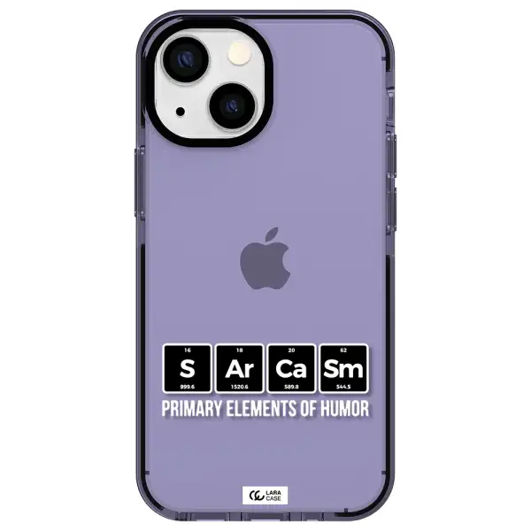 a group of black square letters with white text Apple iPhone 15 impact Lilac Case