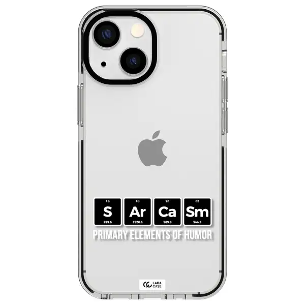 a group of black square letters with white text Apple iPhone 15 Plus impact black border Case