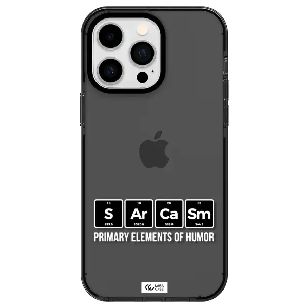a group of black square letters with white text Apple iPhone 15 Pro Max impact Smoke Black Case