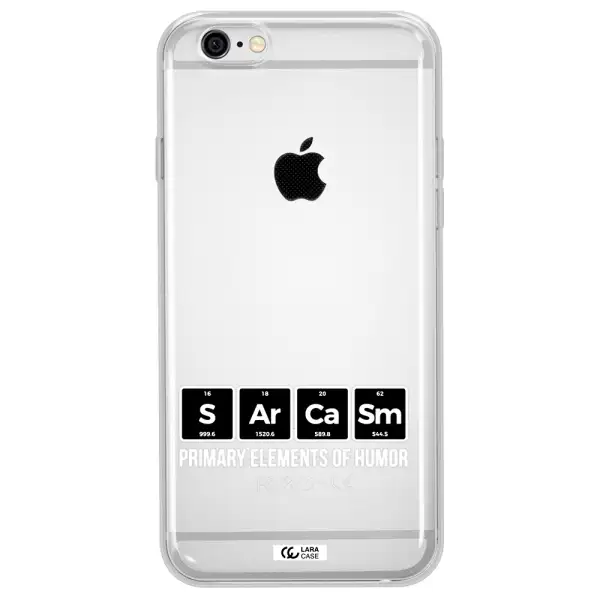 a group of black square letters with white text Apple iPhone 6 plus Clear TPU Case