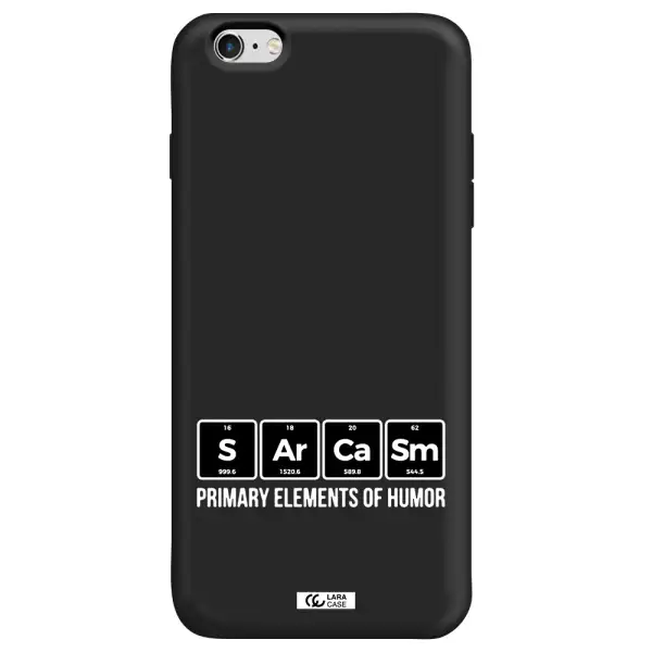 a group of black square letters with white text Apple iPhone 6 plus Silicone black Case