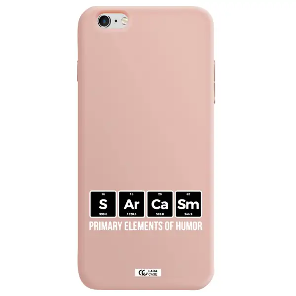 a group of black square letters with white text Apple iPhone 6 plus Silicone pastel pink Case