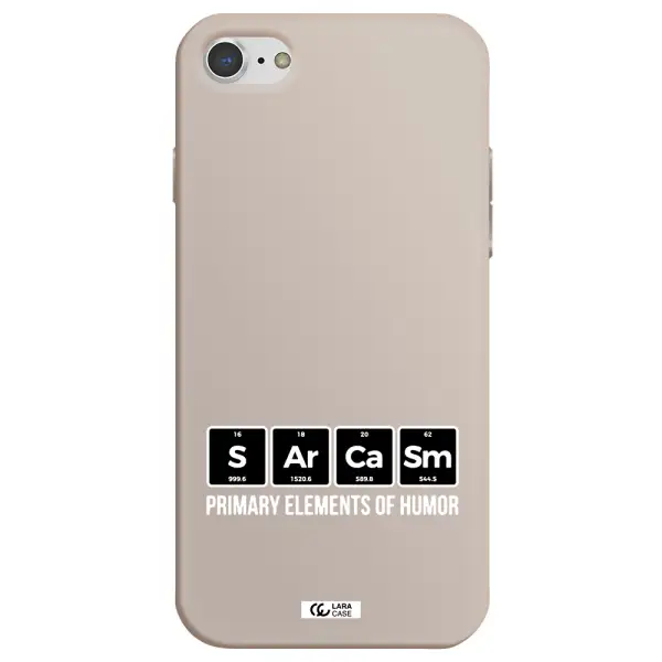 a group of black square letters with white text Apple iPhone 8 Silicone Stone Case