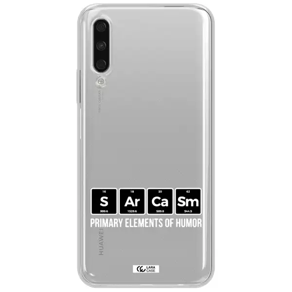 A Group Of Black Square Letters With White Text Huawei Y9S Clear Tpu Case