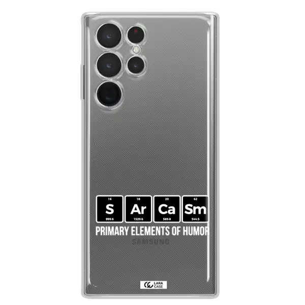 a group of black square letters with white text Samsung S 22 Ultra Clear TPU Case