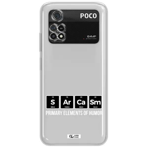 A Group Of Black Square Letters With White Text Xiaomi Poco M4 Pro 4G Clear Tpu Case