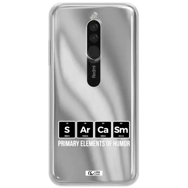 A Group Of Black Square Letters With White Text Xiaomi Redmi 8 Clear Tpu Case