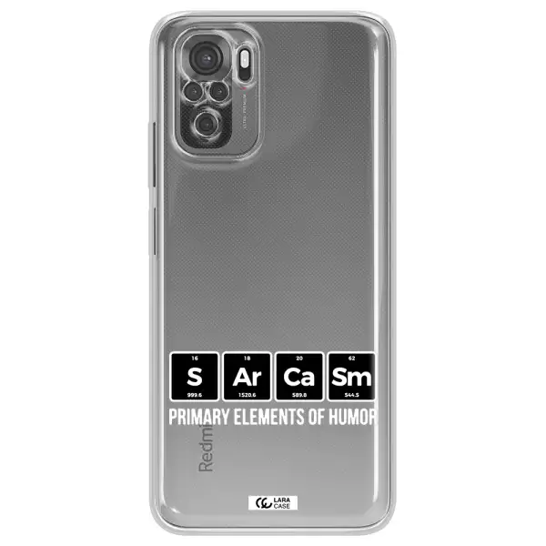 A Group Of Black Square Letters With White Text Xiaomi Redmi Note 10S Clear Tpu Case