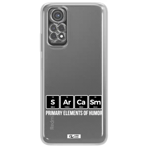 A Group Of Black Square Letters With White Text Xiaomi Redmi Note 11S Clear Tpu Case