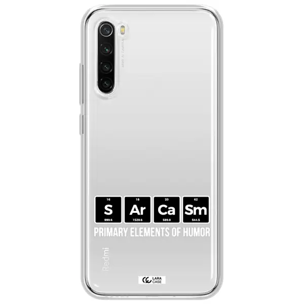 A Group Of Black Square Letters With White Text Xiaomi Redmi Note 8T Clear Tpu Case