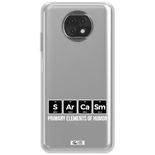 A Group Of Black Square Letters With White Text Xiaomi Redmi Note 9T Clear Tpu Case
