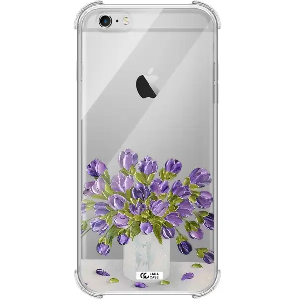 a bunch of purple flowers Apple iPhone 6 s plus Clear PC Case