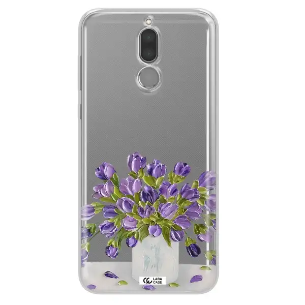 a bunch of purple flowers Huawei Mate 10 Lite Clear TPU Case