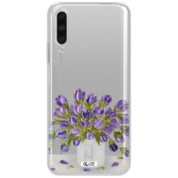A Bunch Of Purple Flowers Huawei Y9S Clear Tpu Case