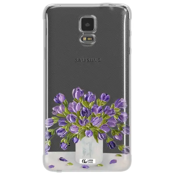 a bunch of purple flowers Samsung Note 4 Clear TPU Case