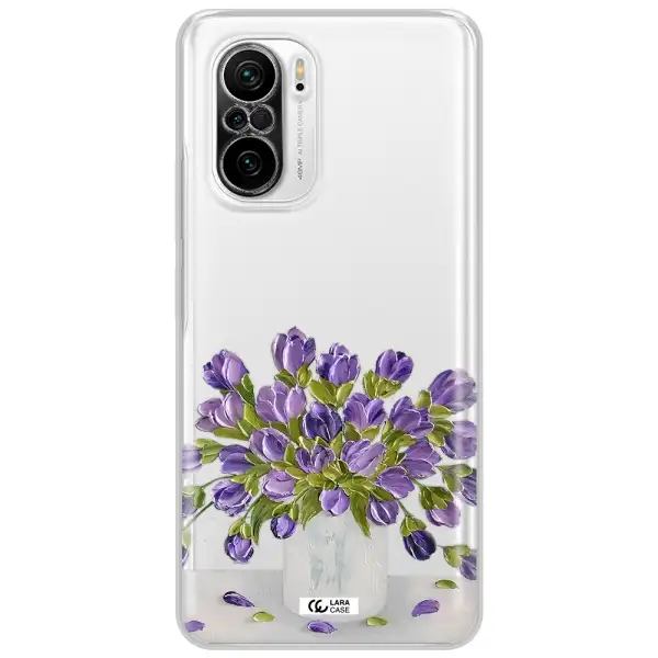 A Bunch Of Purple Flowers Xiaomi Poco F3 Clear Tpu Case