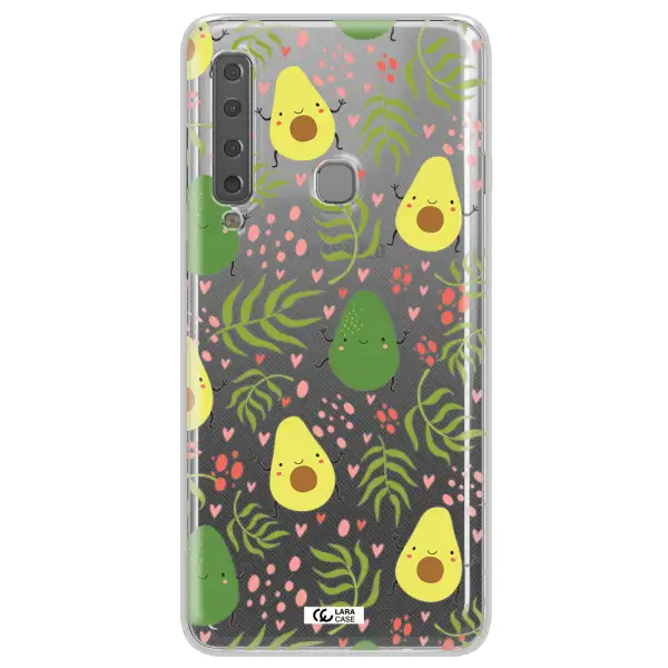 a pattern of avocado and leaves Samsung A9 2018 Clear TPU Case