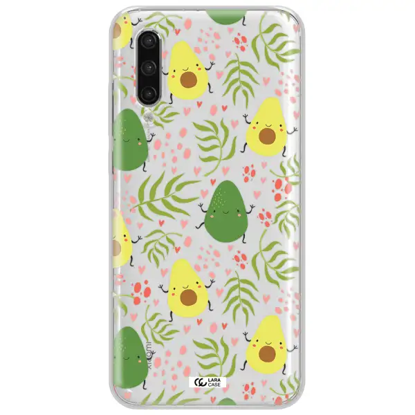 A Pattern Of Avocado And Leaves Xiaomi Mi 9 Lite Clear Tpu Case