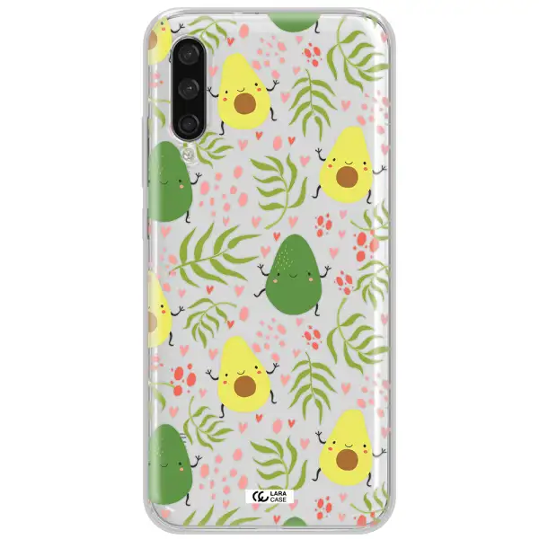 A Pattern Of Avocado And Leaves Xiaomi Mi A3 Clear Tpu Case