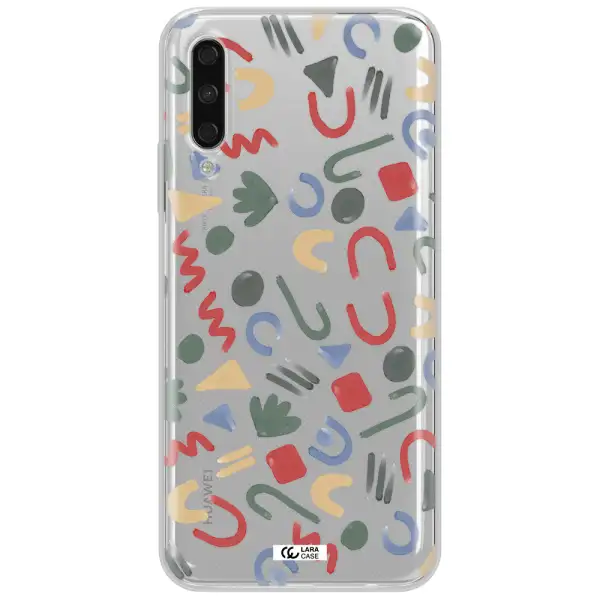 A Pattern Of Colorful Shapes Huawei Y9S Clear Tpu Case