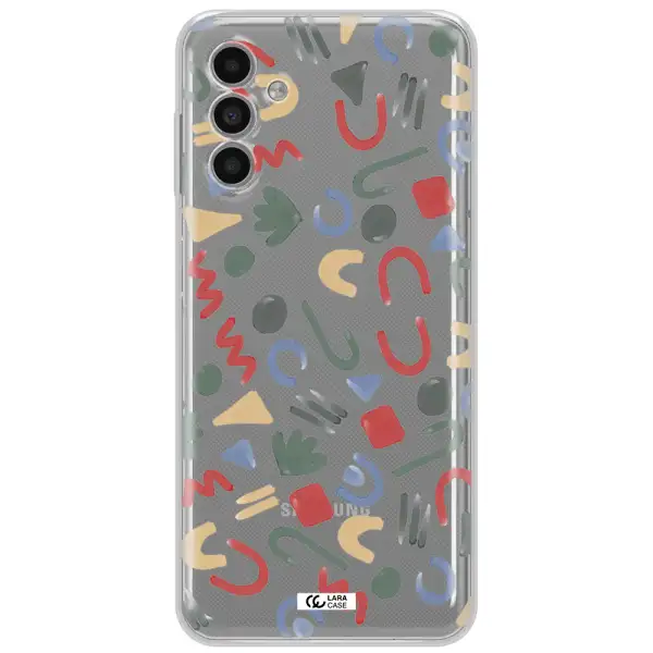 A Pattern Of Colorful Shapes Samsung A13 5G Clear Tpu Case