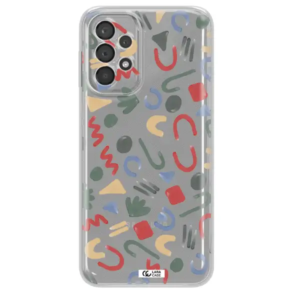 A Pattern Of Colorful Shapes Samsung A23 5G Clear Tpu Case