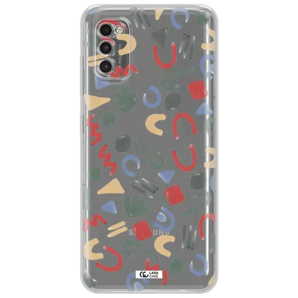 A Pattern Of Colorful Shapes Samsung A41 Clear Tpu Case