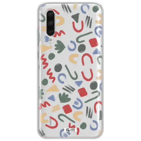 A Pattern Of Colorful Shapes Xiaomi Mi 9 Lite Clear Tpu Case