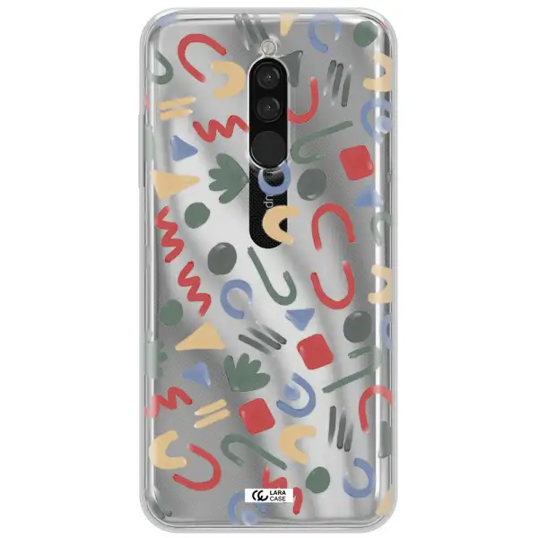 A Pattern Of Colorful Shapes Xiaomi Redmi 8 Clear Tpu Case