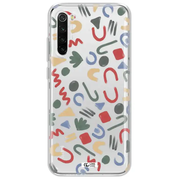 A Pattern Of Colorful Shapes Xiaomi Redmi Note 8T Clear Tpu Case