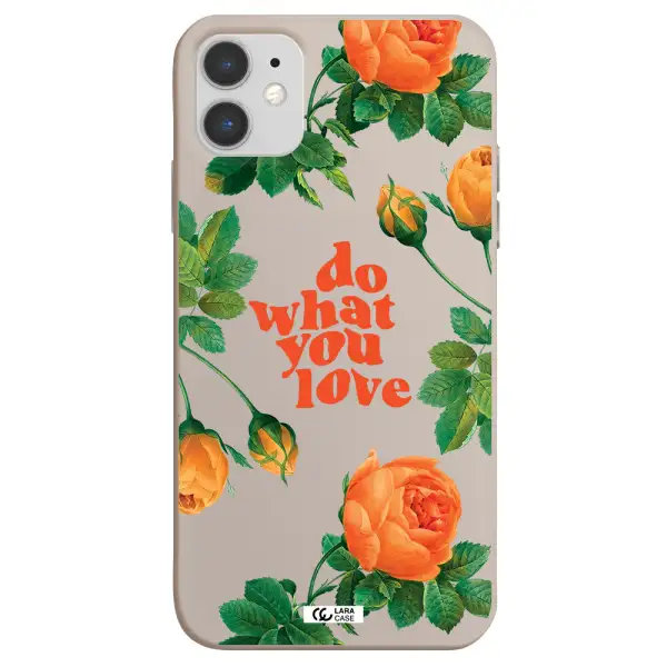 a close up of flowers Apple iPhone 11 Silicone Stone Case