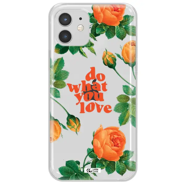 a close up of flowers Apple iPhone 12 Clear TPU Case