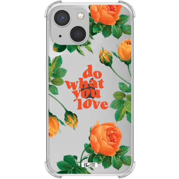 a close up of flowers Apple iPhone 13 Clear PC Case