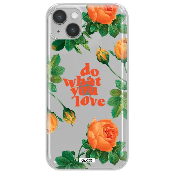 a close up of flowers Apple iPhone 14 Clear TPU Case