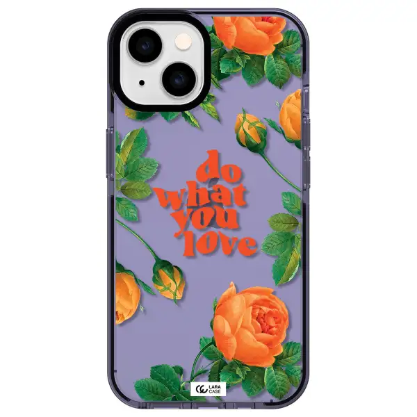 a close up of flowers Apple iPhone 14 impact Lilac Case