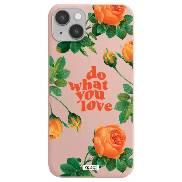 a close up of flowers Apple iPhone 14 plus Silicone pastel pink Case