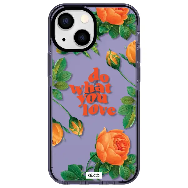 a close up of flowers Apple iPhone 15 impact Lilac Case