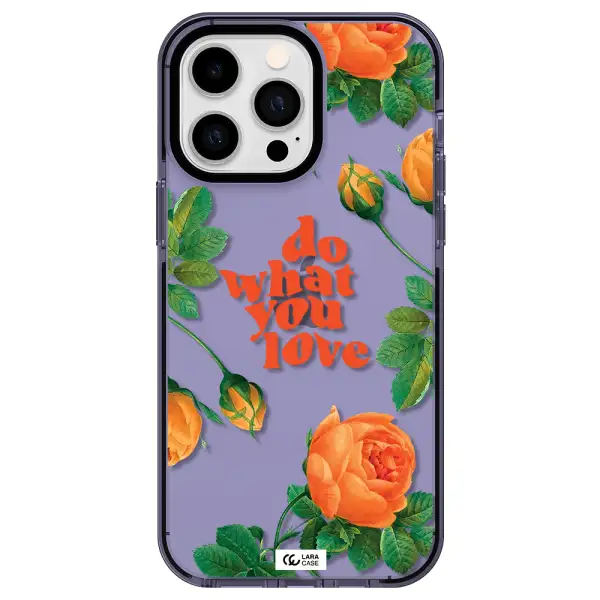 a close up of flowers Apple iPhone 15 Pro impact Lilac Case