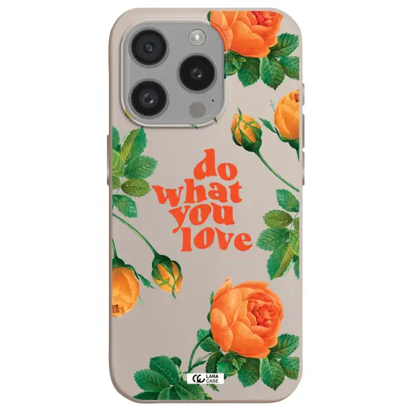 A Close Up Of Flowers Apple Iphone 15 Pro Silicone Stone Case