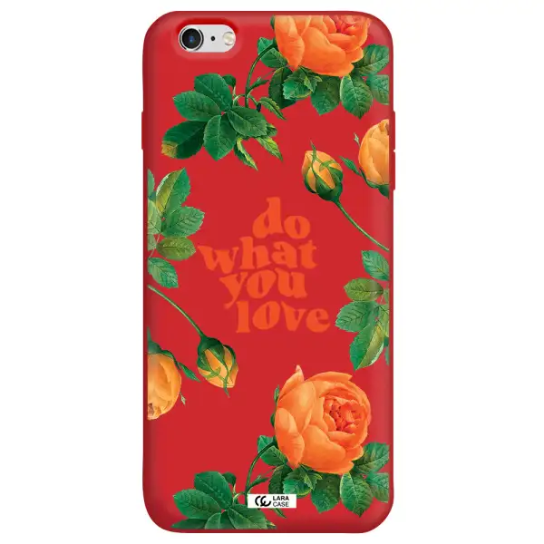 a close up of flowers Apple iPhone 6 s plus Silicone Imperial Red Case