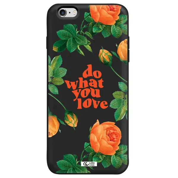 a close up of flowers Apple iPhone 6S Silicone black Case