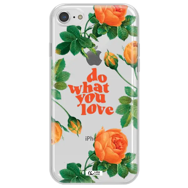 a close up of flowers Apple iPhone 8 Clear TPU Case