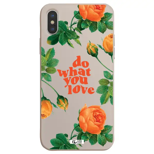 a close up of flowers Apple iPhone X Silicone Stone Case